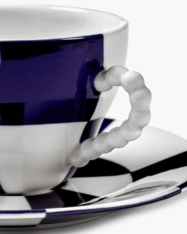 Wouters & Hendrix Cup + Saucer Fête des Bêtes (Blue/White) - Panache (Koksijde)
