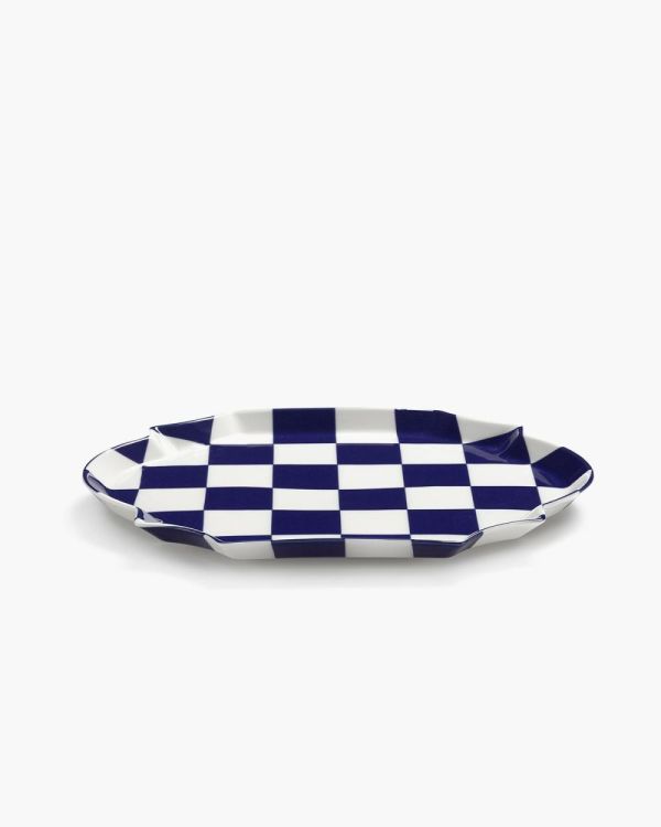 Wouters & Hendrix Serveerschaal Ovaal Fête des Bêtes (Blue/White) - Panache (Koksijde)