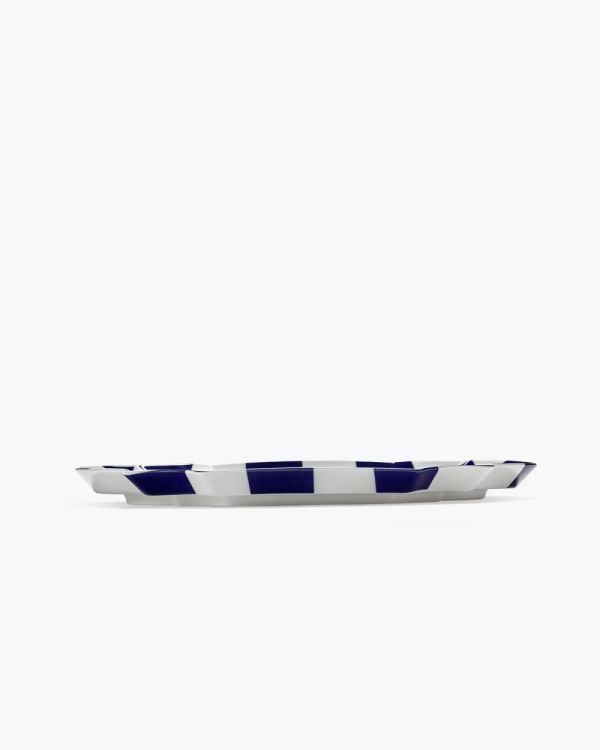 Wouters & Hendrix Serveerschaal Ovaal Fête des Bêtes (Blue/White) - Panache (Koksijde)