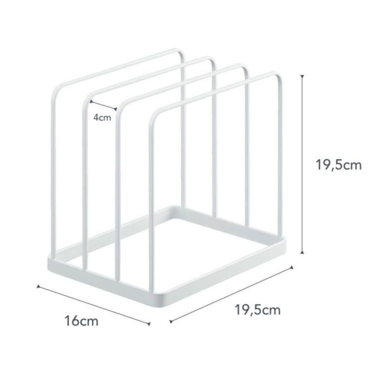 Yamazaki Support pour plateaux et planches à découper Tower (Wit) - Panache (Koksijde)