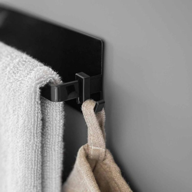 Yamazaki Handdoekhouder Film Hook Tower (Zwart) - Panache (Koksijde)