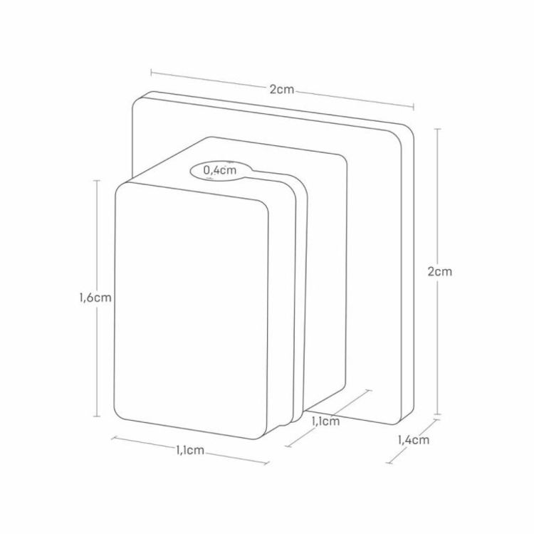 Yamazaki Kabelorganizers set van 5 Smart (Zwart) - Panache (Koksijde)
