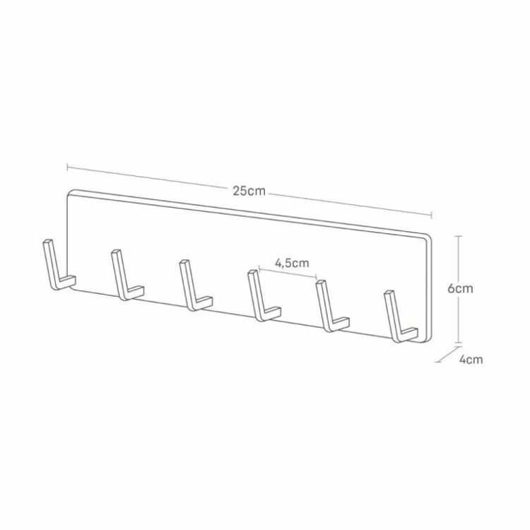 Yamazaki Keukengereedschap strip Film Hook Tower (Wit) - Panache (Koksijde)