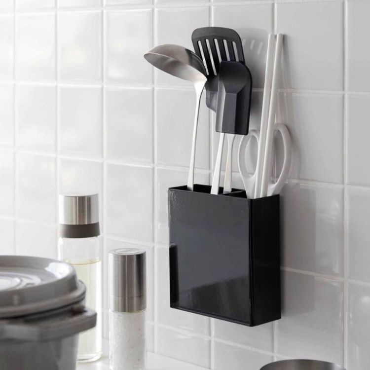 Yamazaki Keukengereedschaphouder Hook Tower (Zwart) - Panache (Koksijde)