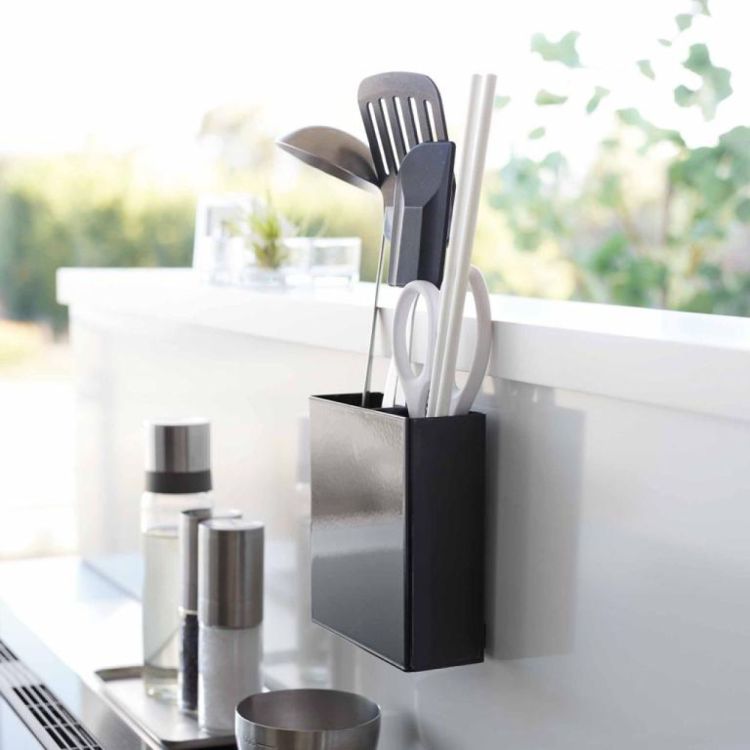 Yamazaki Keukengereedschaphouder Hook Tower (Zwart) - Panache (Koksijde)