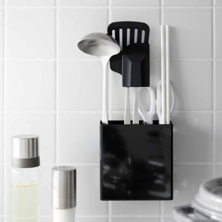 Yamazaki Keukengereedschaphouder Hook Tower (Zwart) - Panache (Koksijde)