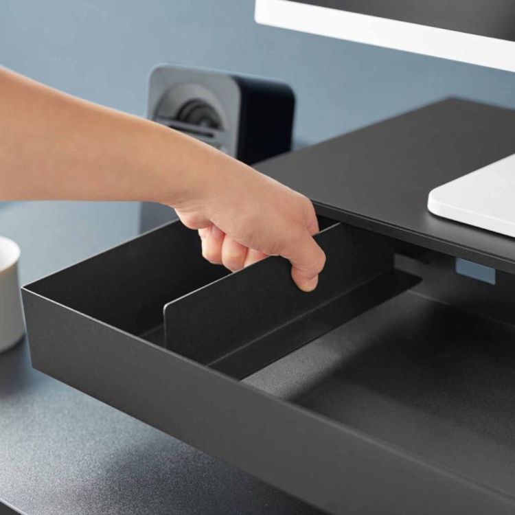 Yamazaki Monitorstand met lade Tower (Zwart) - Panache (Koksijde)