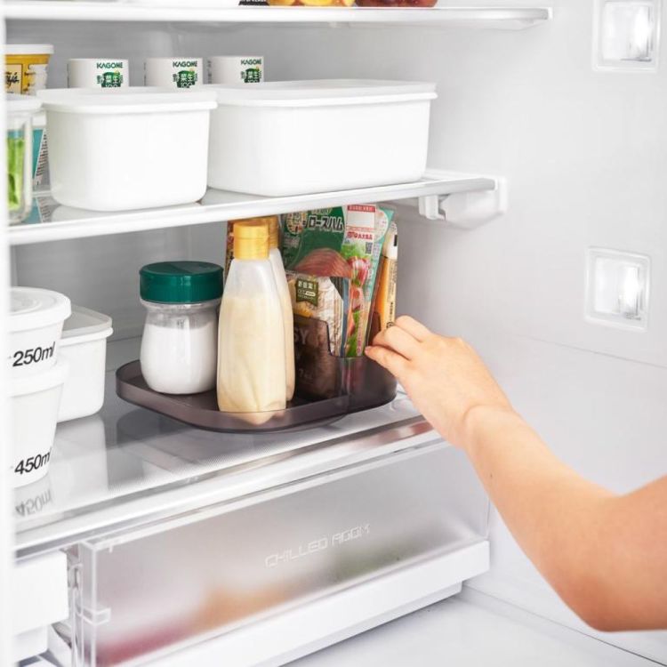 Yamazaki Opbergbakje draaibaar met vakjes smal Tower (Zwart) - Panache (Koksijde)