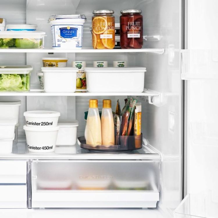 Yamazaki Opbergbakje draaibaar met vakjes smal Tower (Zwart) - Panache (Koksijde)