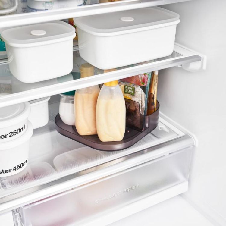 Yamazaki Opbergbakje draaibaar met vakjes smal Tower (Zwart) - Panache (Koksijde)