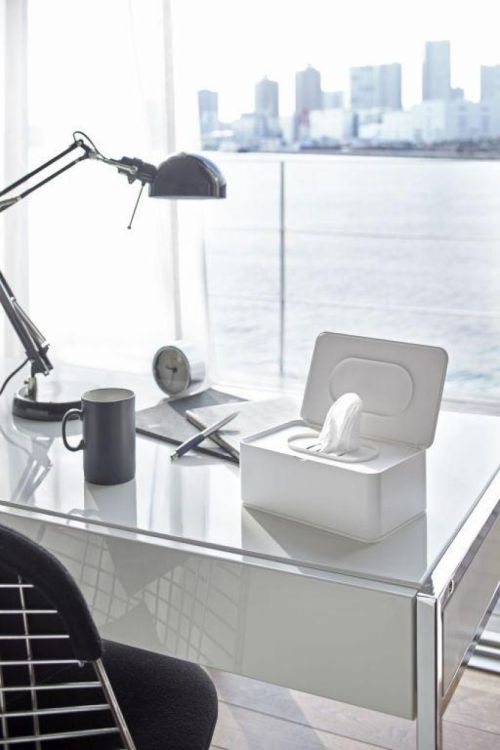 Yamazaki Opbergdoos vochtige doekjes Smart (Wit) - Panache (Koksijde)