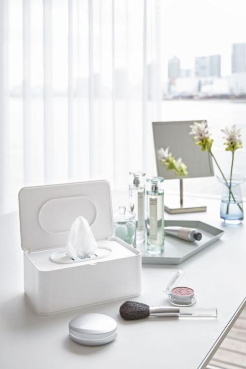 Yamazaki Opbergdoos vochtige doekjes Smart (Wit) - Panache (Koksijde)