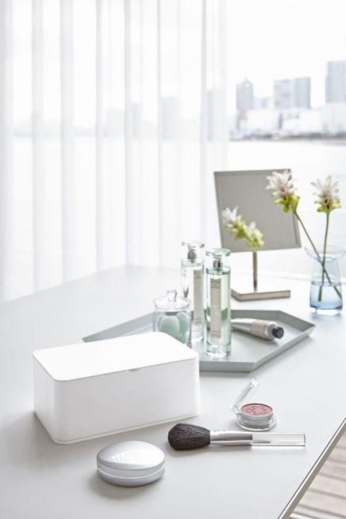 Yamazaki Opbergdoos vochtige doekjes Smart (Wit) - Panache (Koksijde)