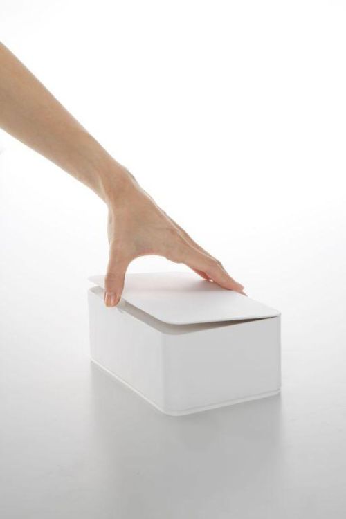 Yamazaki Opbergdoos vochtige doekjes Smart (Wit) - Panache (Koksijde)