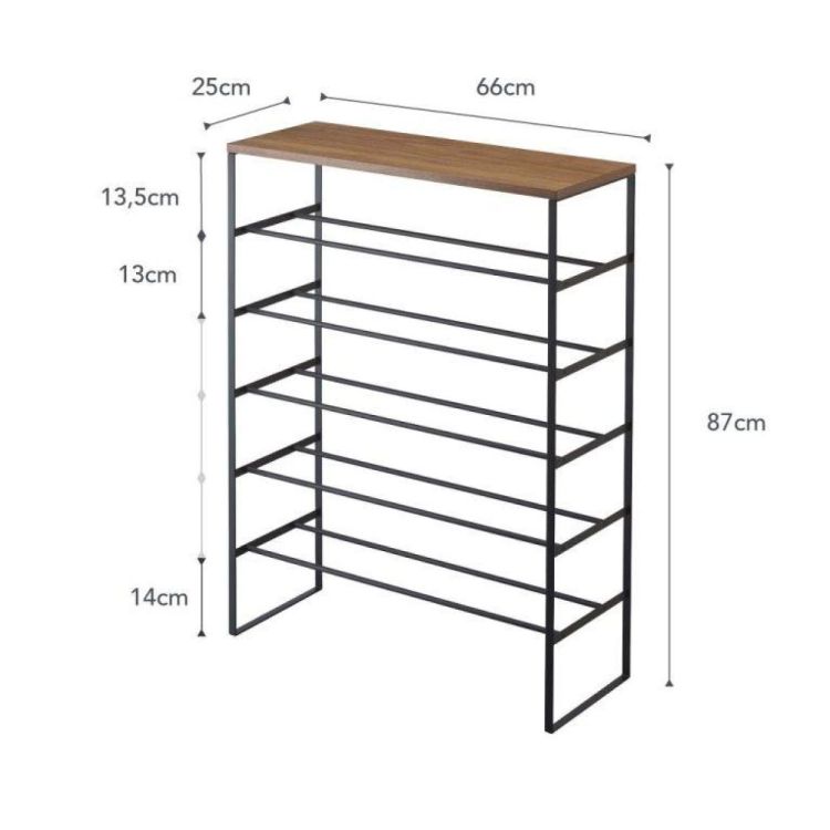 Yamazaki Étagère à chaussures Tower (Zwart) - Panache (Koksijde)