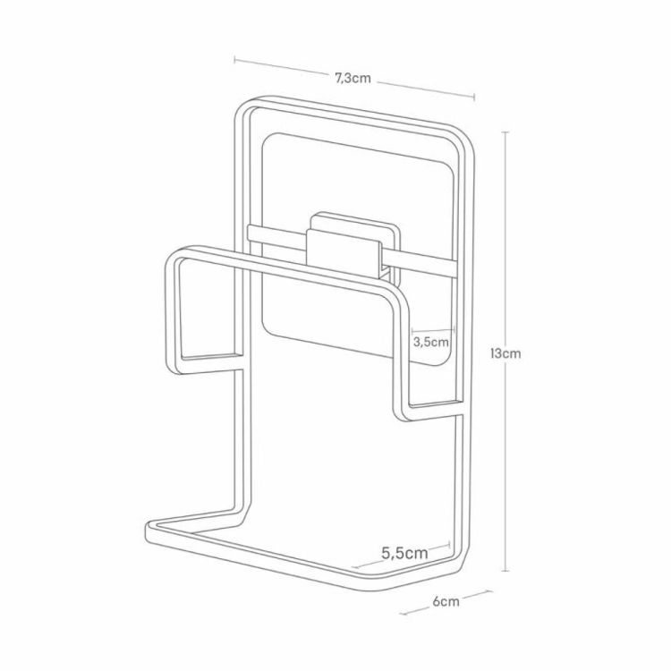 Yamazaki Sponshouder dubbel Film Hook Tower (Zwart) - Panache (Koksijde)