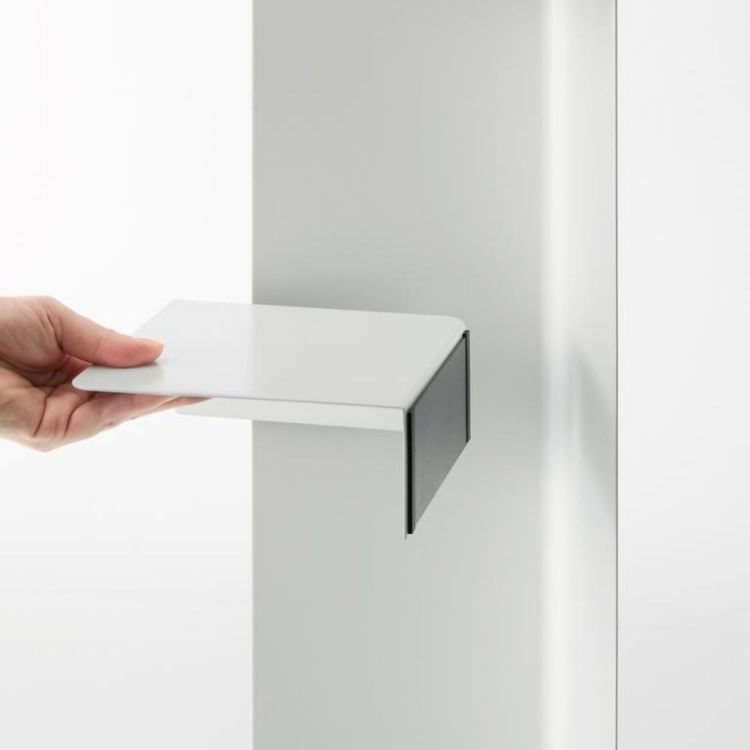 Yamazaki Porte-papier toilette Tower étroit sur roulettes (Wit) - Panache (Koksijde)