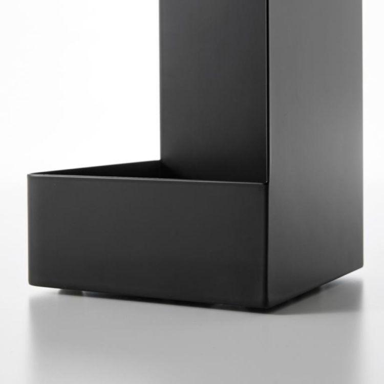 Yamazaki Porte-papier toilette Tower étroit sur roulettes (Zwart) - Panache (Koksijde)