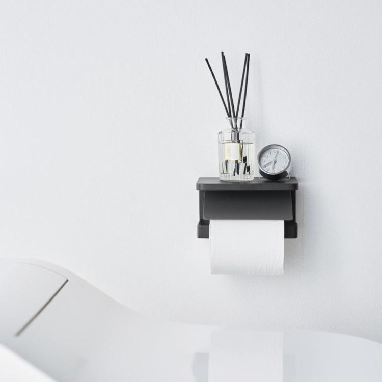 Yamazaki Toiletrolhouder Tower wandmodel (Zwart) - Panache (Koksijde)