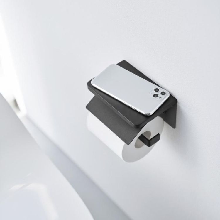 Yamazaki Toiletrolhouder Tower wandmodel (Zwart) - Panache (Koksijde)