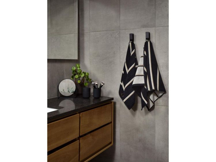 Zone Denmark Serviette 50x100cm Sauna (Black/Soft Grey/Camel) - Panache (Koksijde)