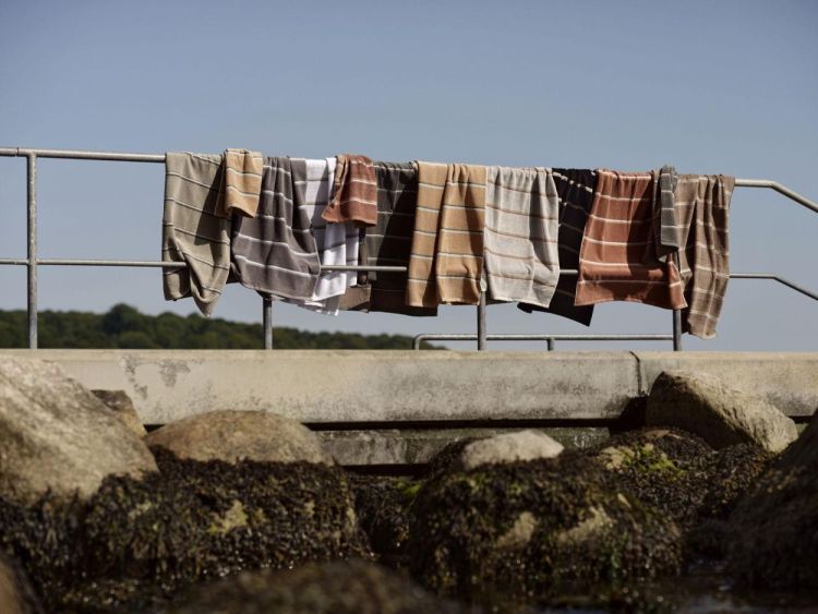 Zone Denmark Serviette 50x100cm Sauna (Grey/Blue Fog/Soft Grey) - Panache (Koksijde)