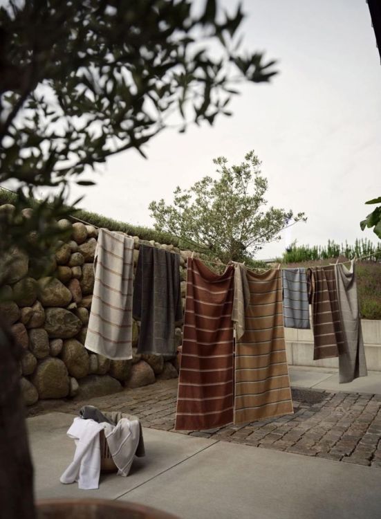 Zone Denmark Serviette 50x100cm Sauna (Soft Grey/Eucalyptus/Terracotta) - Panache (Koksijde)