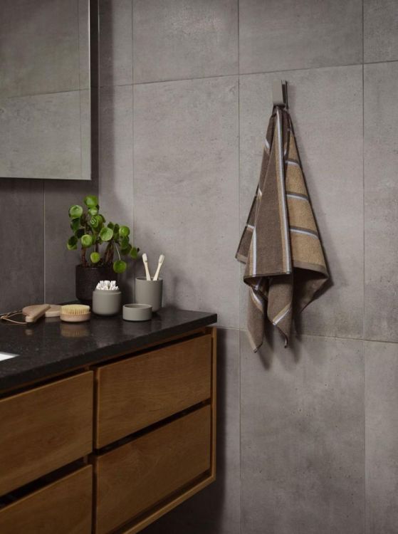 Zone Denmark Serviette 50x100cm Sauna (Taupe/Camel/Sky Blue) - Panache (Koksijde)