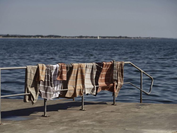 Zone Denmark Serviette 70x140cm Sauna (Grey/Blue Fog/Soft Grey) - Panache (Koksijde)