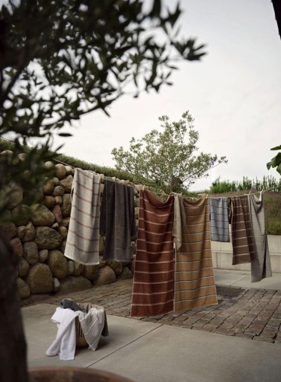 Zone Denmark Serviette 70x140cm Sauna (Soft Grey/Eucalyptus/Terracotta) - Panache (Koksijde)