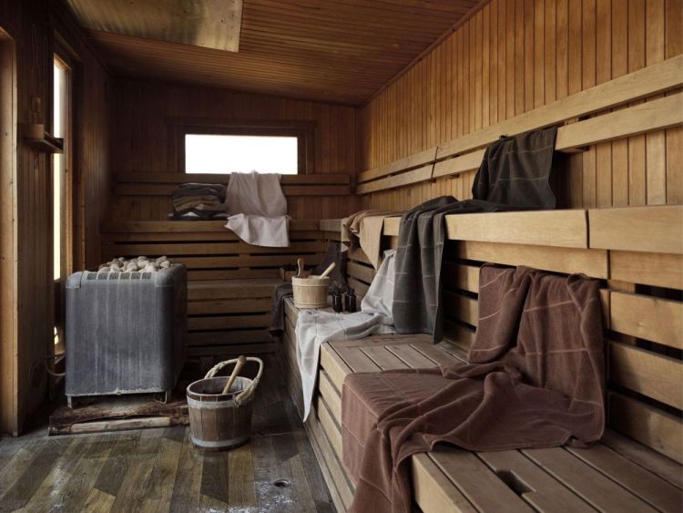 Zone Denmark Serviette 70x140cm Sauna (Soft Grey/Eucalyptus/Terracotta) - Panache (Koksijde)