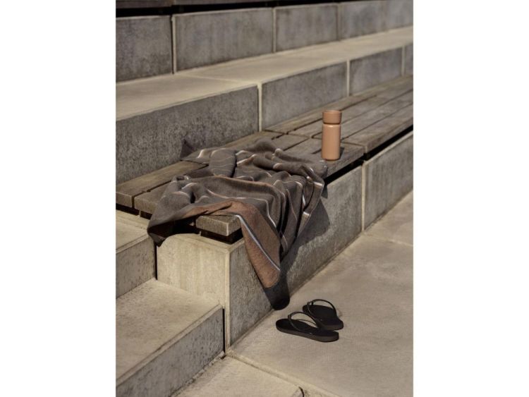 Zone Denmark Serviette 70x140cm Sauna (Taupe/Camel/Sky Blue) - Panache (Koksijde)