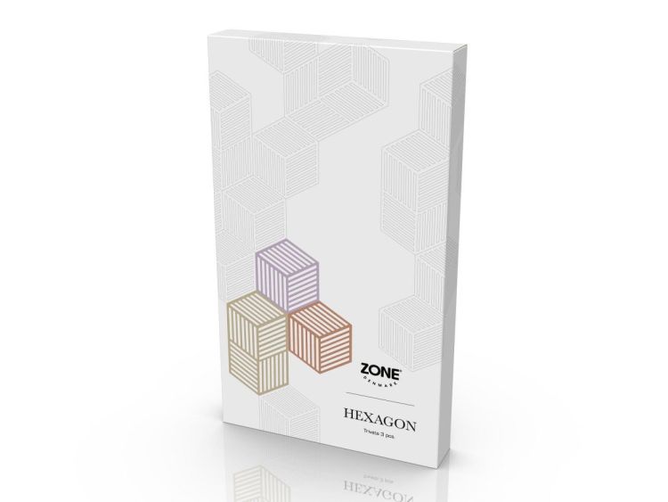 Zone Denmark Set Trivet Hexagon 3-delig (Multi) - Panache (Koksijde)