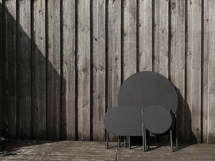 Zone Denmark Stool Disc inklapbaar (Black) - Panache (Koksijde)