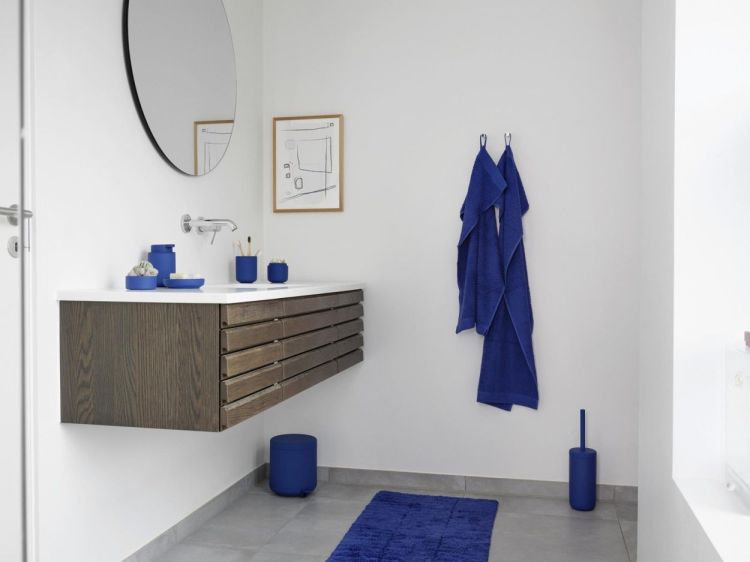 Zone Denmark Tiles Badmat antislip 50x80cm (Indigo Blue) - Panache (Koksijde)