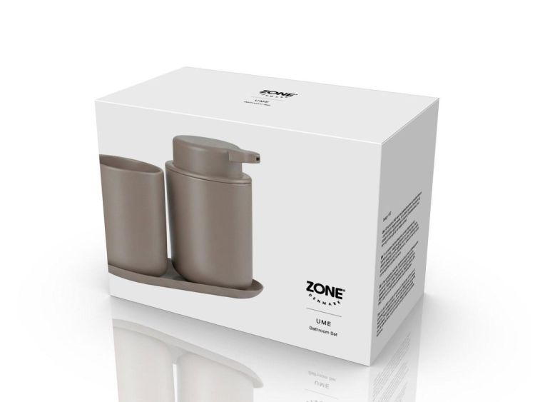 Zone Denmark Ume badkamer 3-delige set (Taupe) - Panache (Koksijde)