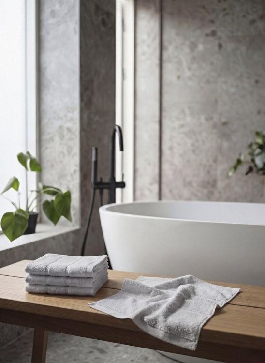 Zone Denmark Gastendoekje Sauna 30x30cm (Soft Grey) - Panache (Koksijde)
