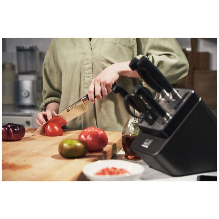 Zwilling Four Star messenblok 7-delig Zelfslijpend (Anthraciet) - Panache (Koksijde)