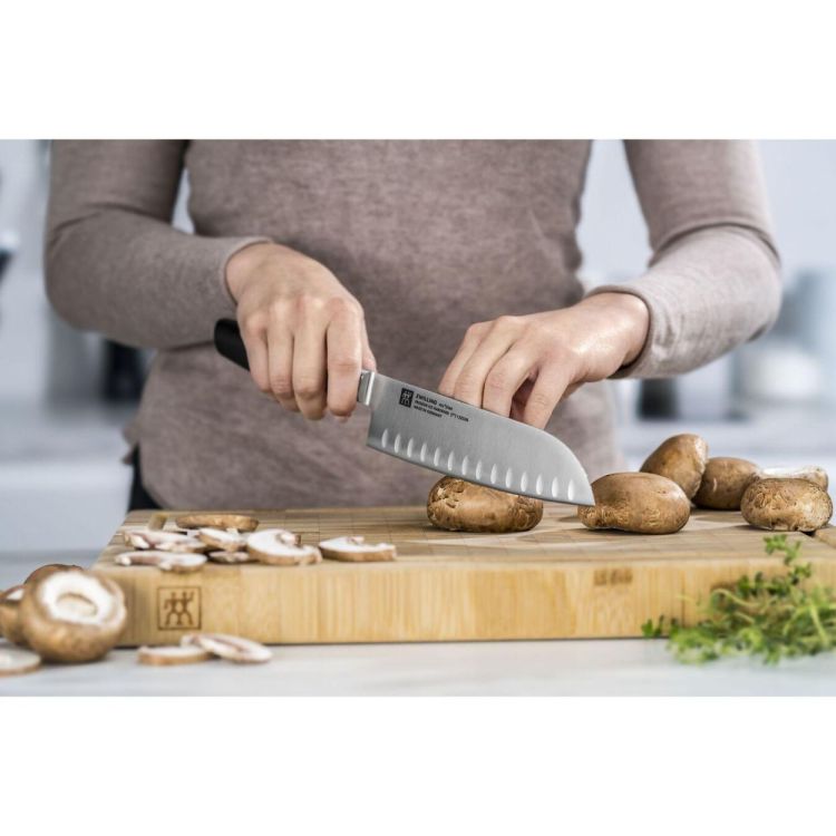 Zwilling All Star Couteau Santoku avec alvéoles (Zwart) - Panache (Koksijde)