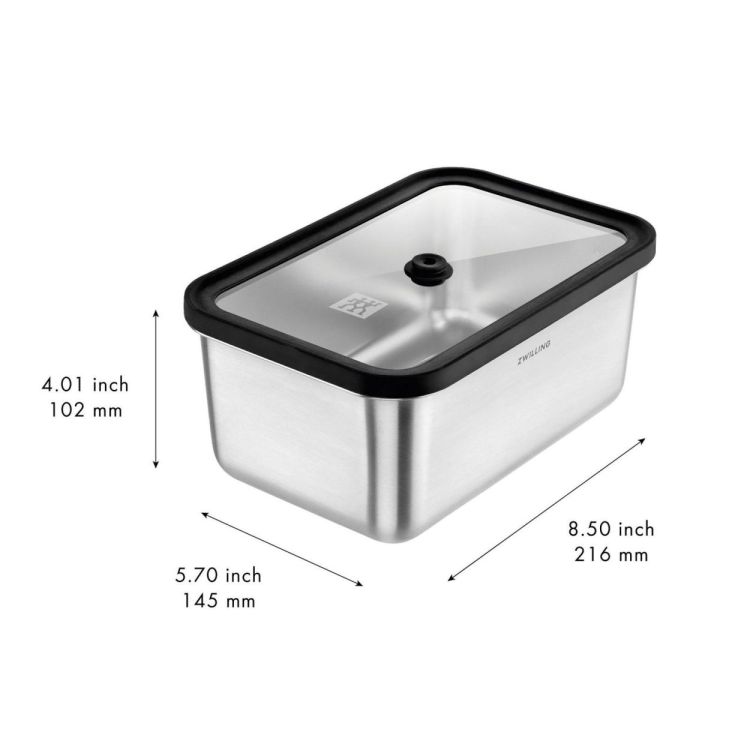 Zwilling Fresh & Save Vacuümdoos L rvs rechthoekig (RVS) - Panache (Koksijde)