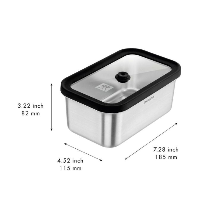 Zwilling Fresh & Save Vacuümdoos M rvs rechthoekig (RVS) - Panache (Koksijde)