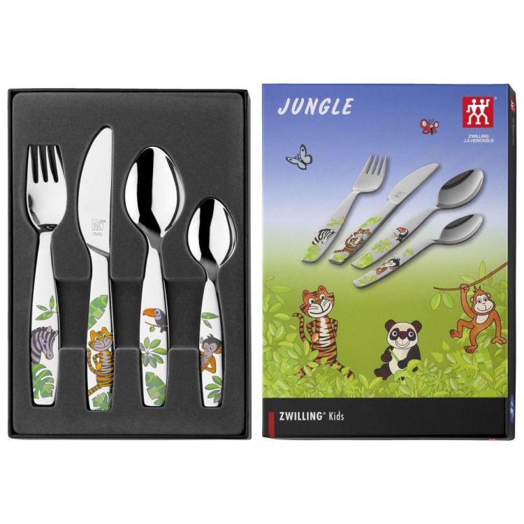 Zwilling Jungle set de couverts enfants 4 pièces (Grijs) - Panache (Koksijde)