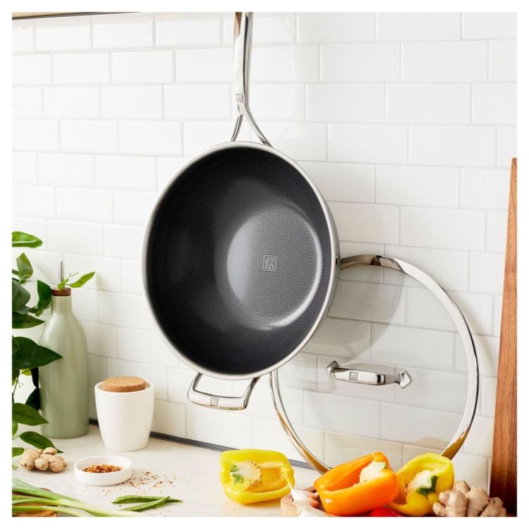 Zwilling Peak Wok 30cm met glasdeksel HyCoat () - Panache (Koksijde)