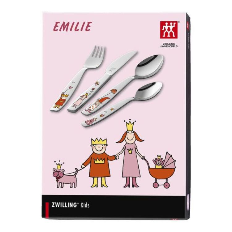 Zwilling Set de couverts pour enfants Princesse Emilie 4-pces (Grijs) - Panache (Koksijde)