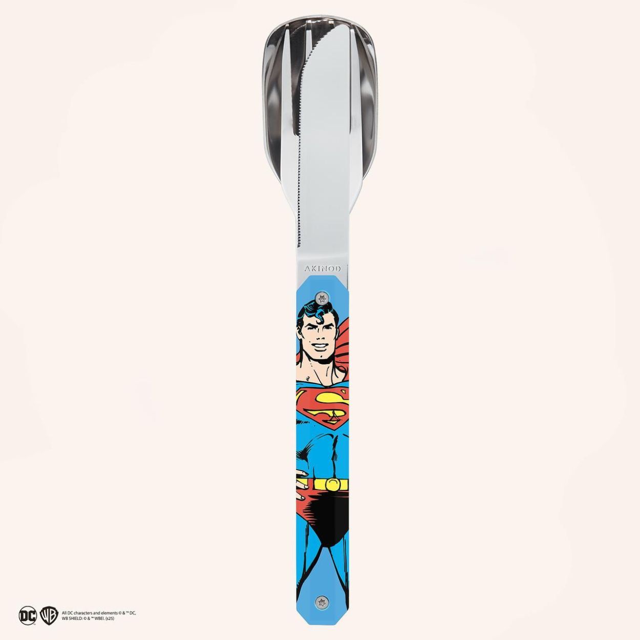 Akinod Lunchboxbestekset Mirror 12H34 Superman Vintage (Multi) - Panache (Koksijde)